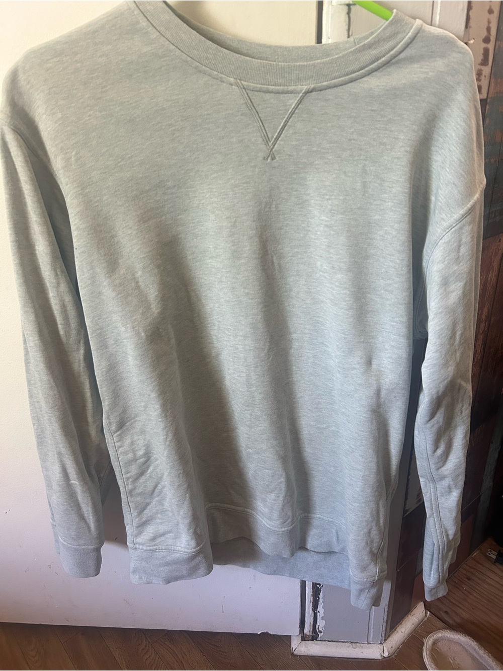 lululemon athletica Light Gray Crewneck Sweatshirt